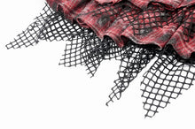 Load image into Gallery viewer, Distressed Plaid Chain-Adorned Punk Skirt KW427 - Gothlolibeauty