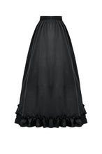 Load image into Gallery viewer, Silken Mist Rose Baroque Lace Layered Maxi Skirt KW429BK - Gothlolibeauty