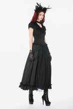 Load image into Gallery viewer, Silken Mist Rose Baroque Lace Layered Maxi Skirt KW429BK - Gothlolibeauty