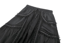 Load image into Gallery viewer, Silken Mist Rose Baroque Lace Layered Maxi Skirt KW429BK - Gothlolibeauty