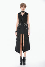 Load image into Gallery viewer, Punk Layered Pocket Cutout Belted Long Skirt KW430 - Gothlolibeauty