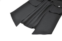 Load image into Gallery viewer, Punk Layered Pocket Cutout Belted Long Skirt KW430 - Gothlolibeauty