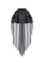 Load image into Gallery viewer, Gothic Tailed Sheer Mesh Petticoat Skirt KW431 - Gothlolibeauty