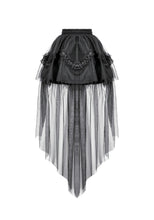 Load image into Gallery viewer, Gothic Tailed Sheer Mesh Petticoat Skirt KW431 - Gothlolibeauty