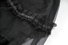 Load image into Gallery viewer, Gothic Tailed Sheer Mesh Petticoat Skirt KW431 - Gothlolibeauty