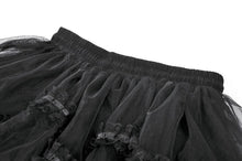 Load image into Gallery viewer, Gothic Tailed Sheer Mesh Petticoat Skirt KW431 - Gothlolibeauty