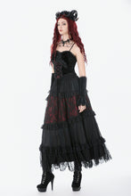 Load image into Gallery viewer, Dark Spliced Lace Maxi Skirt KW433 - Gothlolibeauty