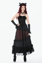 Load image into Gallery viewer, Dark Spliced Lace Maxi Skirt KW433 - Gothlolibeauty