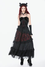 Load image into Gallery viewer, Dark Spliced Lace Maxi Skirt KW433 - Gothlolibeauty
