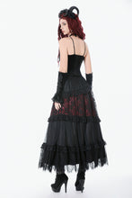 Load image into Gallery viewer, Dark Spliced Lace Maxi Skirt KW433 - Gothlolibeauty