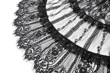 Load image into Gallery viewer, Dark Spliced Lace Maxi Skirt KW433 - Gothlolibeauty