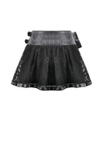 Load image into Gallery viewer, Gothic Lace Chain Cross Mini Skirt KW438