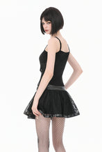Load image into Gallery viewer, Gothic Lace Chain Cross Mini Skirt KW438