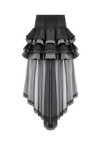 Load image into Gallery viewer, Gothic Punk Vintage Layered Mesh Tail Skirt KW439