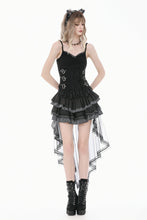 Load image into Gallery viewer, Gothic Punk Vintage Layered Mesh Tail Skirt KW439