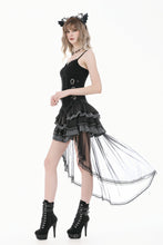 Load image into Gallery viewer, Gothic Punk Vintage Layered Mesh Tail Skirt KW439