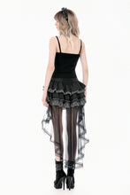 Load image into Gallery viewer, Gothic Punk Vintage Layered Mesh Tail Skirt KW439