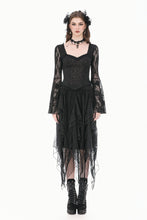 Load image into Gallery viewer, Gothic Shadow Mist Layered Mesh Long Skirt KW440