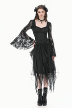 Load image into Gallery viewer, Gothic Shadow Mist Layered Mesh Long Skirt KW440