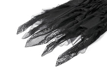 Load image into Gallery viewer, Gothic Shadow Mist Layered Mesh Long Skirt KW440