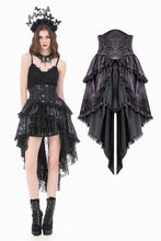 Load image into Gallery viewer, Dark Butterfly-Wing Gradient Gothic Lolita Dovetail Skirt KW442