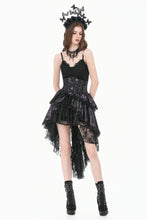 Load image into Gallery viewer, Dark Butterfly-Wing Gradient Gothic Lolita Dovetail Skirt KW442