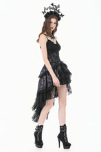 Load image into Gallery viewer, Dark Butterfly-Wing Gradient Gothic Lolita Dovetail Skirt KW442