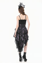 Load image into Gallery viewer, Dark Butterfly-Wing Gradient Gothic Lolita Dovetail Skirt KW442