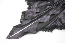 Load image into Gallery viewer, Dark Butterfly-Wing Gradient Gothic Lolita Dovetail Skirt KW442