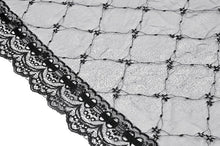 Load image into Gallery viewer, Goth Lolita Diamond Lace Patchwork Layered Tutu Skirt KW450