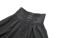Load image into Gallery viewer, Gothic High-Waist Maxi Skirt with Hollow Embroidery and Metallic Fasteners KW452