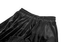 Load image into Gallery viewer, Gothic Velvet Skirt with  Tiered Lace Mesh and Ruffled Cake Silhouette KW453