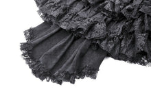 Load image into Gallery viewer, Black detachable fishtail lace puffy bottoms PW129