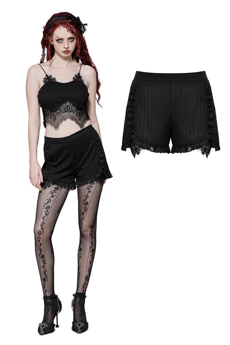 Black Gothic Base Shorts PW131
