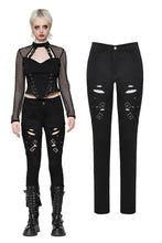 Load image into Gallery viewer, Punk versatile distressed long pants PW133