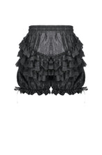Load image into Gallery viewer, Lolita Lace-Trimmed Lantern shorts with Embroidered Flower PW135