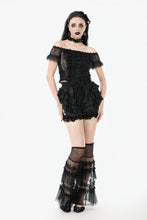 Load image into Gallery viewer, Lolita Lace-Trimmed Lantern shorts with Embroidered Flower PW135