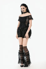 Load image into Gallery viewer, Lolita Lace-Trimmed Lantern shorts with Embroidered Flower PW135