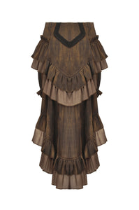Steampunk Tailcoat Bloomers with Anchor Buttons and Ruffled Trim PW137BN