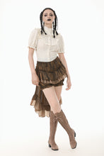 Load image into Gallery viewer, Steampunk Tailcoat Bloomers with Anchor Buttons and Ruffled Trim PW137BN