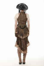 Load image into Gallery viewer, Steampunk Tailcoat Bloomers with Anchor Buttons and Ruffled Trim PW137BN