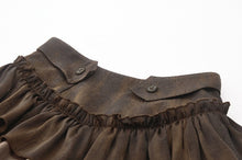 Load image into Gallery viewer, Steampunk Tailcoat Bloomers with Anchor Buttons and Ruffled Trim PW137BN