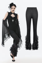 Load image into Gallery viewer, Gothic Multi-Layer Lace Flared Leggings PW139