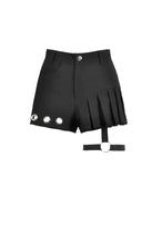 Load image into Gallery viewer, Asymmetry Rivet Punk Shorts with Leg Strap PW141