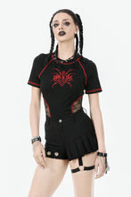 Load image into Gallery viewer, Asymmetry Rivet Punk Shorts with Leg Strap PW141