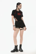 Load image into Gallery viewer, Asymmetry Rivet Punk Shorts with Leg Strap PW141