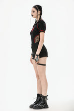 Load image into Gallery viewer, Asymmetry Rivet Punk Shorts with Leg Strap PW141