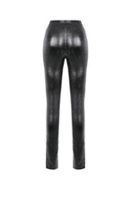 Load image into Gallery viewer, Punk Snakeskin Cut-Out PU Leather Pants PW143