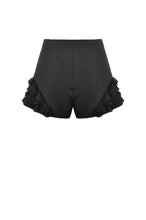 Load image into Gallery viewer, Night Ban - Dark Punk Cross Zipper Metal Buckle Lace Patchwork High-Waisted Shorts PW144