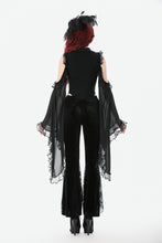 Load image into Gallery viewer, Gothic Appliqué Velvet Flared Pants PW146
